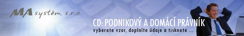 vzory: smlouvy, pln� moc, ��dost, pracovn� smlouva